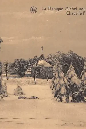 Tani België Jalhay Malmedy Waimes La Baraque Michel sur la neige Hiver Winter 1925-1926 Chapelle Fischbach Europa HC34368