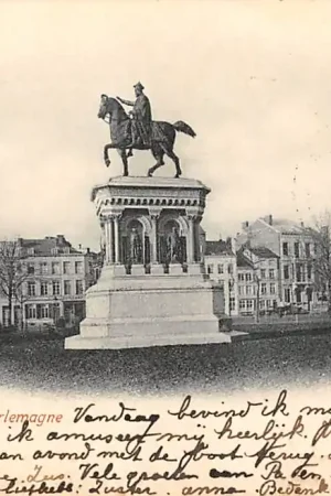 België Luik Liege Statue Marlemagne Kleinrondstempel 1901 Europa HC34106 Rabat