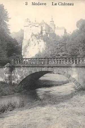 België Modave Le Chateau Kleinrondstempel 1911 Europa HC34104 Zwrot pieniędzy