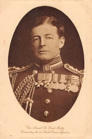 Tani Engeland WO1 1914-1918 Vice-Admiral Sir David Beatty Commanding the 1stmBatlle Cruiser Squadron Marine Militair England Europa