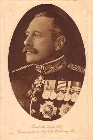 Engeland WO1 1914-1918 General Sir Douglas Haig Commanding the 1st Army Corps Expeditionary Force Militair England Europa HC34084 Bezpieczna płatność