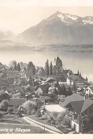 Bezpieczna płatność Zwitserland Oberhofen mit Bluemlisalp u NIesen Schweiz Suisse Switzerland Europa HC34050