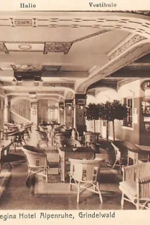 Zwitserland Grindelwald Regina Hotel Alpenruhe Hall Halle Vestibule Schweiz Suisse Switzerland Europa HC34024 Premium