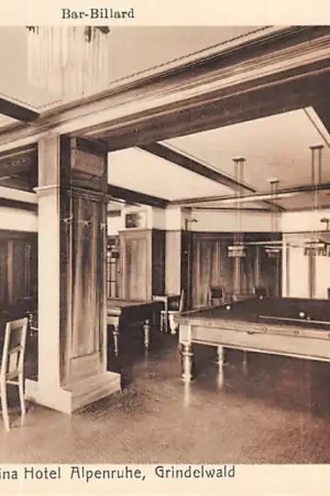 Zwrot pieniędzy Zwitserland Grindelwald Regina Hotel Alpenruhe Bar-Billard Biljart Schweiz Suisse Switzerland Europa HC34020