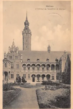 Nowość België Mechelen 1913 Malines L'interieur de l'academie de musique Europa HC33884