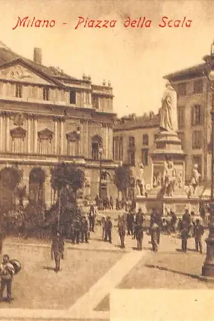 Premium Italië Milano Piazza della Scala Italia Europa HC33879