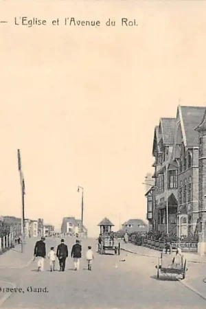 België Duinbergen L'Eglise et l'Avenue du Roi Europa HC33109 Popularny