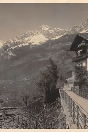 Premium Italië Merano Passeggiata Tappeiner 1924 Fotokaart Italia Europa HC33026