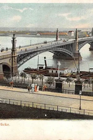 Duitsland Mainz Die Strassenbrucke 1900 Deutschland Europa HC32916 Nowość