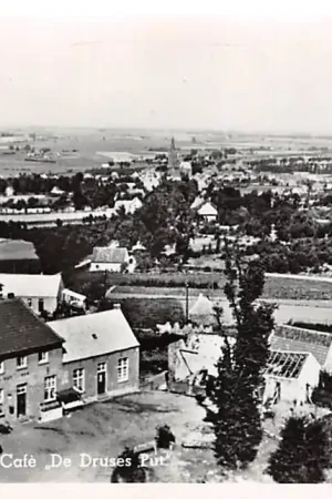Duitsland Elten Panorama met Café De Druses Put 1951 Deutschland Europa HC32865 Zwrot pieniędzy