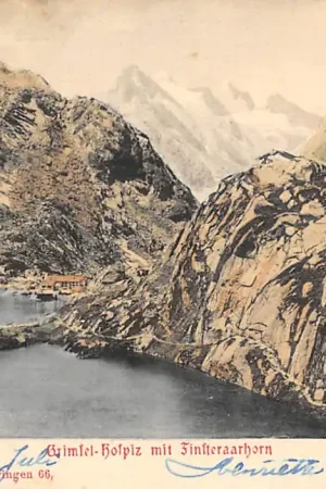 Zwitserland Grimsel-Hospiz mit Tinsteraarhorn 1900 Schweiz Suisse Switzerland Europa HC32420 Zwrot pieniędzy