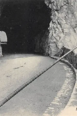 Zwitserland Alphornblaser auf der Beatusstrasse Thunersee Schweiz Suisse Switzerland Europa HC32404 Autentyczny