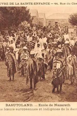 Premium Lesotho Basutoland Ecolde de Nazareth Collection de L'Oevre de la Sainte Enfance Paris Frankrijk France Afrika HC32086