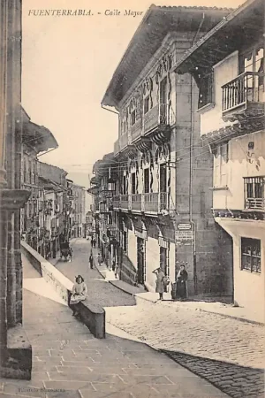 Spanje Fuenterrabia Calle Mayor Espa\\u00f1a Spain Europa HC31911 Popularny