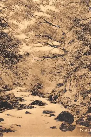 Oferta limitowana Engeland Wales Llandrindod Wells River Ithon from Alpine Bridge England Europa HC31924