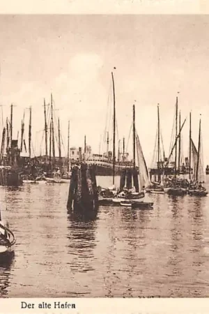 Tylko dziś Duitsland Nordseebad Cuxhaven Der alte Hafen Schepen Scheepvaart HC31772