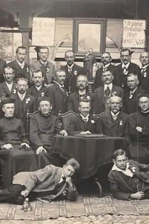 Oostenrijk Graz St. Vinzenz Konferenz Verein fur Arme & Notleidende in Eggenberg bei Graz 40 Jahrige Gedachtnis Feier 1880-1920 25 maart 1920 Österreich Austria Fotokaart Europa HC31766 Nowość