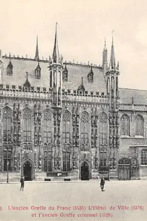 België Brugge Bruges La Place du Bourg Europa HC31621 Autentyczny