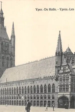 Darmowa dostawa België Ieper Yper De Halle Ypres Les Halles 1900 Europa HC31612