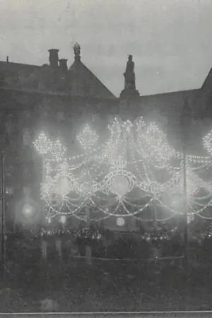 Amsterdam Bezoek President Fallieres van Frankrijk Juli 1911 Verlichting op de Dam HC31563 Najlepsza cena