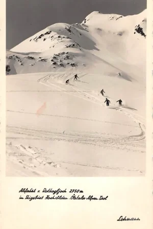 Oostenrijk Abfahrt v. Rotkogljoch 2750 m. im Skigebiet Hochsolden Otztaler Alpen Tirol Skiën Österreich Austria EuropaHC31536 Wysoka jakość