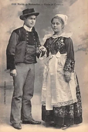 Frankrijk Maries de Bannalec Etude de Costumes Klederdracht France Europa HC31528 Darmowa dostawa