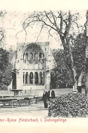 Oryginalny Duitsland Heisterbach Kloster-Ruïne i. Siebengebirge 1903 Deutschland Europa HC31488