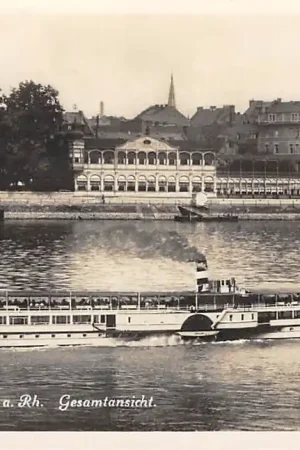 Oferta limitowana Duitsland Wiesbaden-Biebrich a. Rh. Gesamtansicht 1934 Raderboot Scheepvaart Deutschland Europa HC31448
