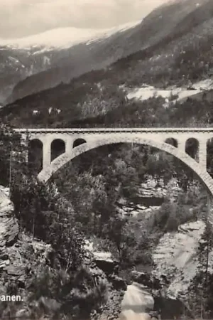 Noorwegen Kylling bro Raumabanen Aandalsnes Bjorli Fotokaart 1928 Spoorwegen Norge Norway Europa HC31402 Oferta limitowana