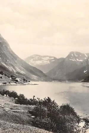 Bezpieczna płatność Noorwegen Oje Norangsfjorden Fotokaart 1928 Norge Norway Europa HC31394
