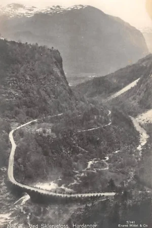 Noorwegen Ved Skjervefoss Hardanger Fotokaart 1918 Norge Norway Europa HC31310 Wysoka jakość