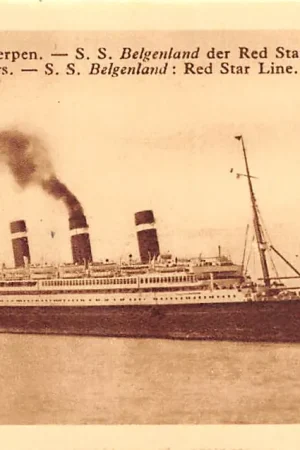 Oryginalny België Antwerpen S.S. Belgenland der Red Star Line Scheepvaart Schepen Europa HC31208