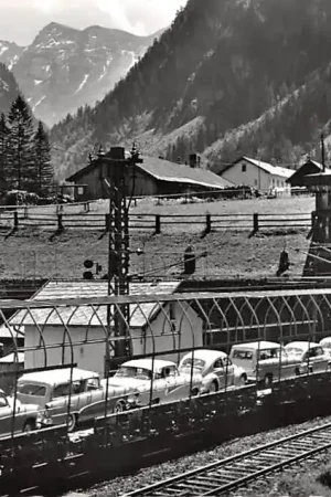 Oostenrijk Bockstein Autoverladung Tauerntunnel Zug Spoorwegen Auto trein Austria Österreich Europa HC31191 Bezpieczna płatność