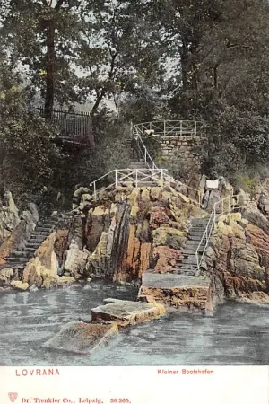 Kroatië Istrië Lovran Lovrana Kleiner Bootshafen Croatia Europa HC30349 Wyprzedaż