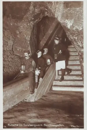 Zwrot pieniędzy Duitsland Berchtesgaden Rutsche im Salzbergwerk Fotokaart Deutschland Europa HC30348