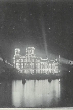 Amsterdam Bezoek President Fallieres van Frankrijk Juli 1911 Verlichte gebouwen HC30340 Nowość