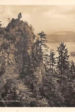 Tylko dziś Zwitserland Burgenstock Blick vom Felsenweg auf Vierwalstattersee Schweiz Switzerland Suisse Europa HC30319