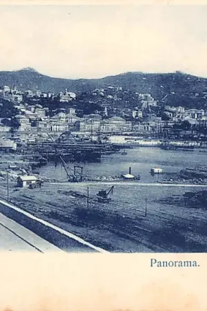 Zwrot pieniędzy Italië Genova Panorama Trams 1900 Italia Europa HC30304
