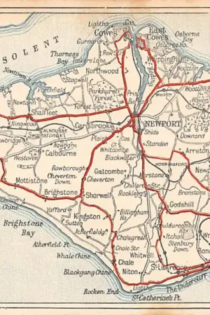 Darmowa dostawa Engeland Isle of Wight Map Landkaart England Great Britain Europa HC29876