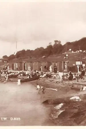 Oryginalny Engeland Isle of Wight The Beach Gurnard. I.W. England Great Britain Europa HC29870