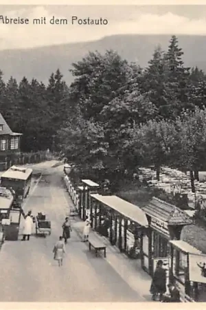 Duitsland Hahnenklee Oberharz Abreise mit dem Postauto Deutschland Europa HC29803 Oryginalny