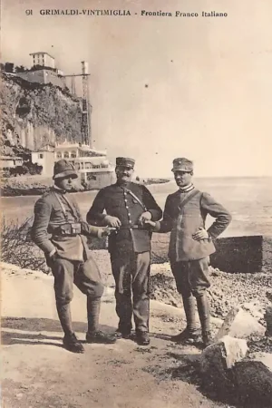 Darmowa dostawa Italië Frankrijk Grimaldi-Vintimiglia Frontiera Franco Italiano Dounane France Italia Europa HC29763