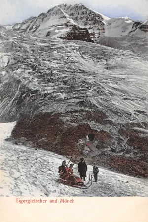 Zwitserland Eigergletscher und Monch Slee Schweiz Suisse Switzerland Europa HC29698 Ostatnia szansa