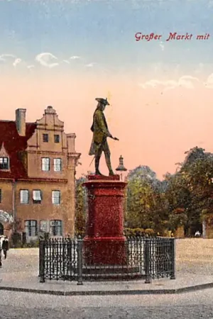 Kup teraz Duitsland Dessau Grosser Markt mit Denkmal des alten Dessauer Deutschland Reclame Boterhandel \\u2018t Klaverblad A. Cats Lage Rijndijk 53 Leiden Deutschland Europa HC29508