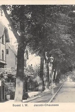 Oryginalny Duitsland Soest' i. W. Jacobi-Chaussee Deutschland Europa Reclame Zeepfabriek De Klok Heerde HC29504