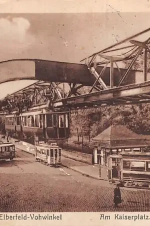 Duitsland Barmen-Elberfeld-Vohwinkel Schwebebahn Tram Deutschland Europa HC29286 Wysoka jakość