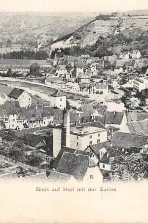 Zamów teraz Duitsland Hall Blick auf Hall mit der Saline 1907 Deutschland Europa HC29269