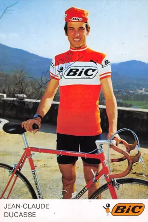 Oryginalny Wielrennen Jean-Claude Ducasse BIC Sport Gesigneerd Frankrijk France Europa HC29237