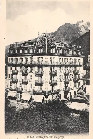 Frankrijk Chamonix-Mont-Blanc Hotel Metropole Victoria France Europa HC28697 Oryginalny