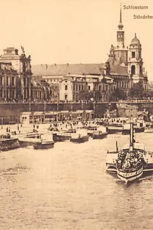 Duitsland Dresden Raderboten Scheepvaart Schepen Deutschland Europa HC27869 Oryginalny